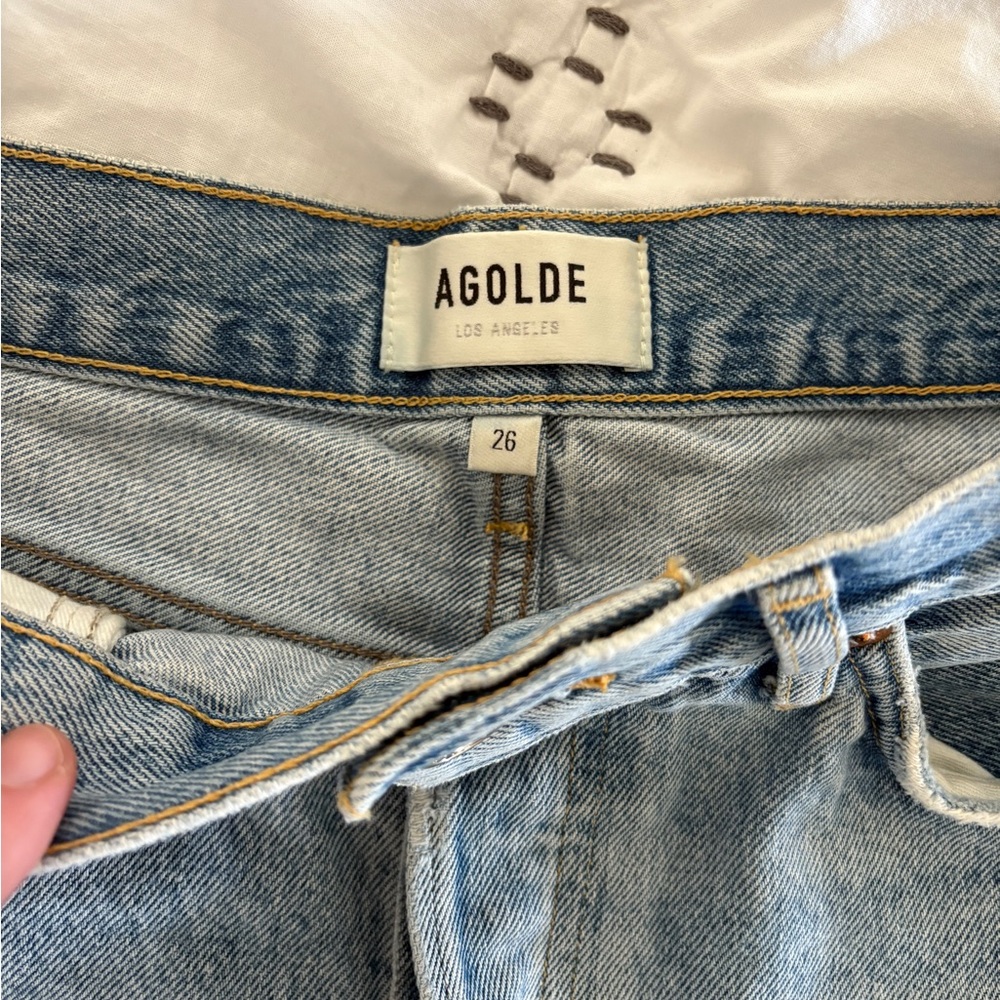 AGOLDE Parker Cutoff Denim Shorts - 26 - Picture 3 of 7